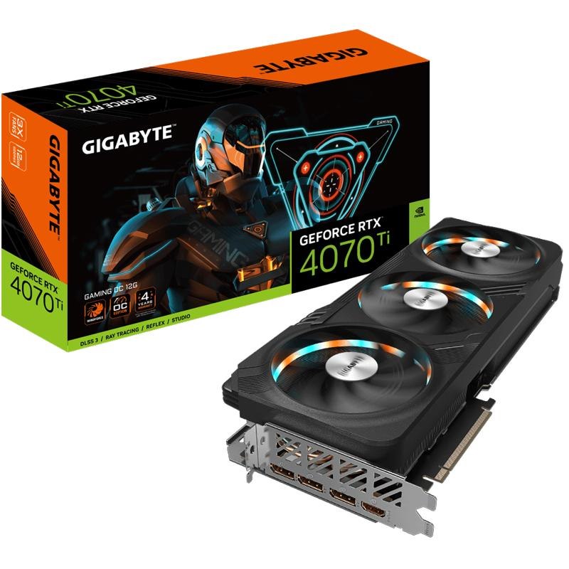 Gigabyte Gv-N407tgaming-Oc-12Gd RTX 4070 Ti Pciex16, 12GB GDDR6X, 3XDP1.4, 1Xhdmi2.1, Gam Oc, 3Yr