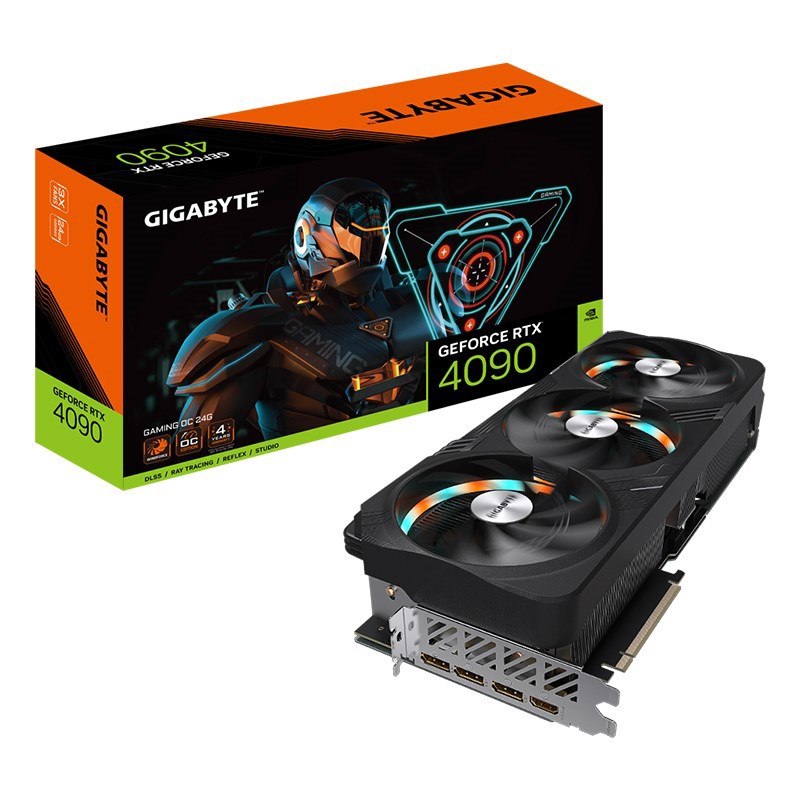 Gigabyte Gv-N4090gaming-Oc-24Gd RTX 4090 Pciex16, 24GB GDDR6X, 3XDP1.4, 1Xhdmi2.1, Gaming Oc, 3Yr