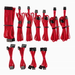 Corsair For Corsair Psu - Red Premium Individually Sleeved DC Cable Pro Kit, Type 4 (Generation 4)