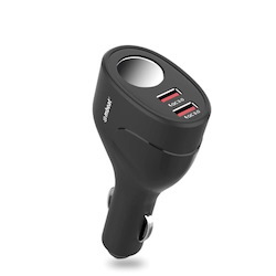Mbeat® Gorilla Power Dual Port QC3.0 Car Charger And Cigarette Lighter Extender (LS)
