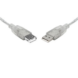 8Ware Usb 2.0 Extension Cable 1M A To A Male To Female Transparent