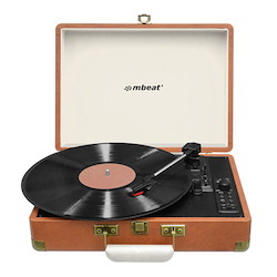Mbeat® Woodstock Retro Turntable Recorder With Bluetooth & Usb Direct Recording
