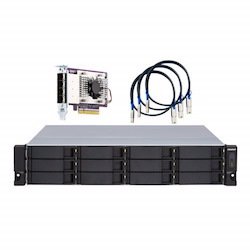 Qnap TL-R1200S-RP, 12 Bay 6GBs, Jbod Storage Expansion Unit For Qnap,No Rail Kit,2Ru, 3YR