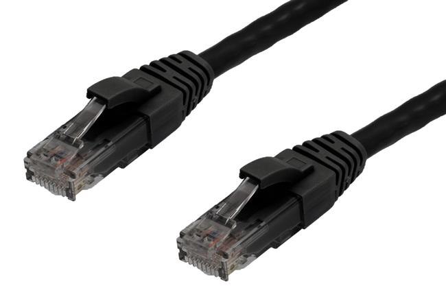 4Cabling 0.25M Cat6 RJ45-RJ45 Pack Of 50 Ethernet Network Cable. Black