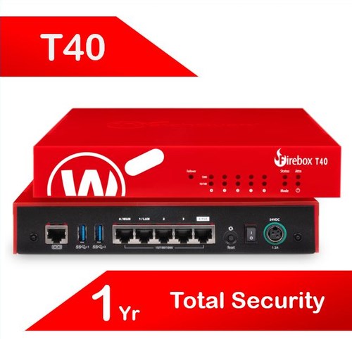 WatchGuard Firebox T40 With 1-YR Total Security Suite (Au)