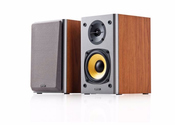 Edifier R1000T4 Ultra-Stylish Active Bookself Speaker - Home Entertainment Theatre - 4' Bass Driver Speakers Brown