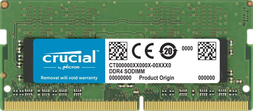 Crucial 32GB (1x32GB) DDR4 Sodimm 3200MHz CL22 1.2V Dual Ranked Single Stick Notebook Laptop Memory Ram