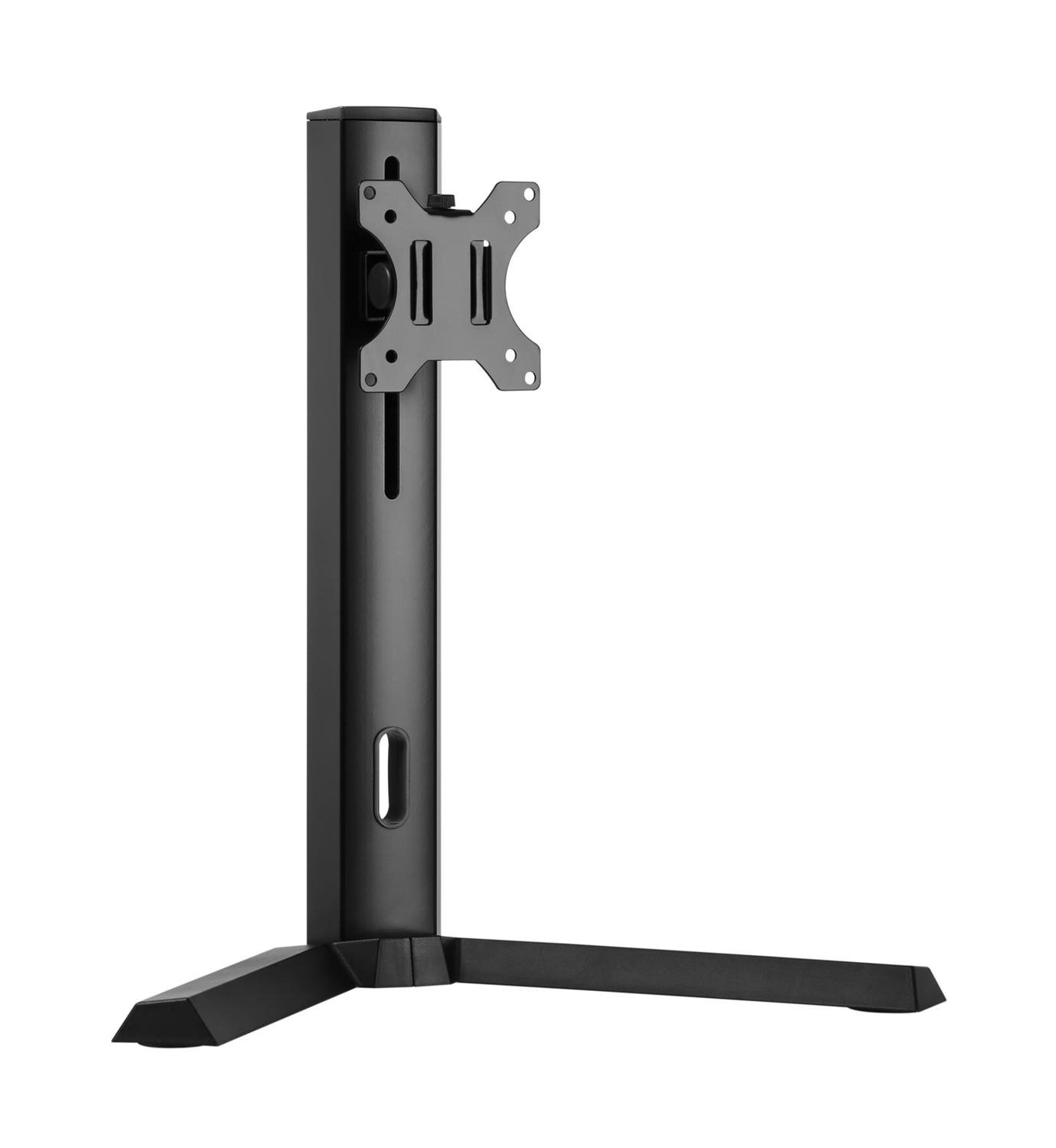 Brateck Single Free Standing Screen Classic Pro Gaming Monitor Stand Fit Most 17'-32' Monitor Up To 8kg/Screen--Black Color Vesa 75X75/100X100
