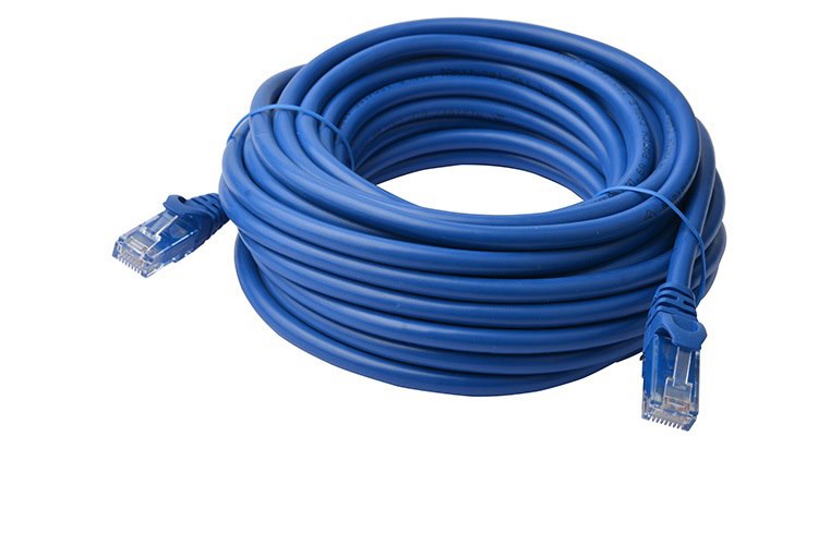 8Ware Cat6a Utp Ethernet Cable 50M Snagless Blue