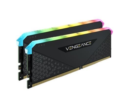 Corsair Vengeance RGB RT 32GB (2x16GB) DDR4 3200MHz C16 16-20-20-38 Heatspreader Desktop Gaming Memory Black For Amd