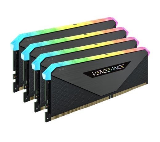 Corsair Vengeance RGB RT 128GB (4x32GB) DDR4 3600MHz C18 18-22-22-42 Heatspreader Desktop Gaming Memory Black For Amd Threadripper