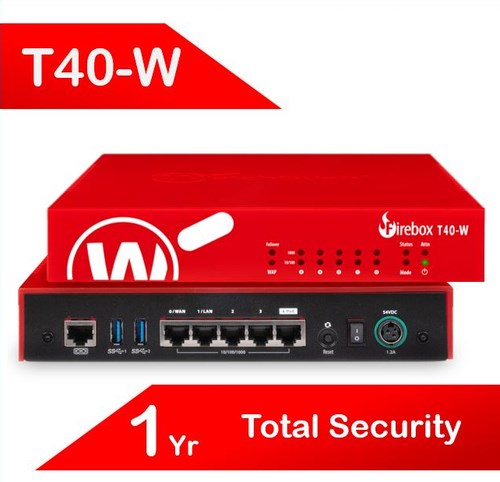 WatchGuard Firebox T40-W With 1-YR Total Security Suite (Au)