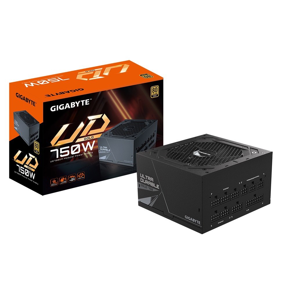 Gigabyte Ud750gm Aorus Power Supply, 750W, 80 Plus Gold, M Odular, 10YR WTY