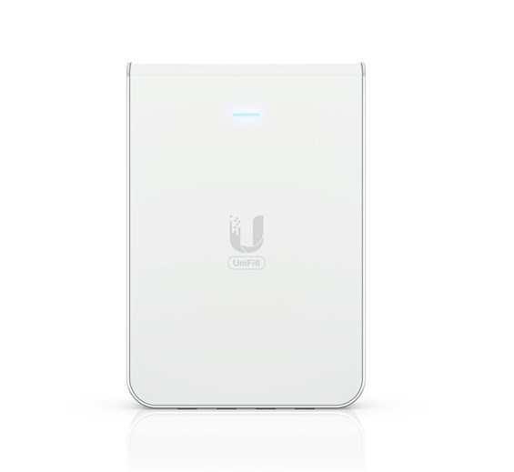 Ubiquiti UniFi Wi-Fi 6 In-Wall Wall-Mounted WiFi 6 Access Point With A Built-In PoE Switch.