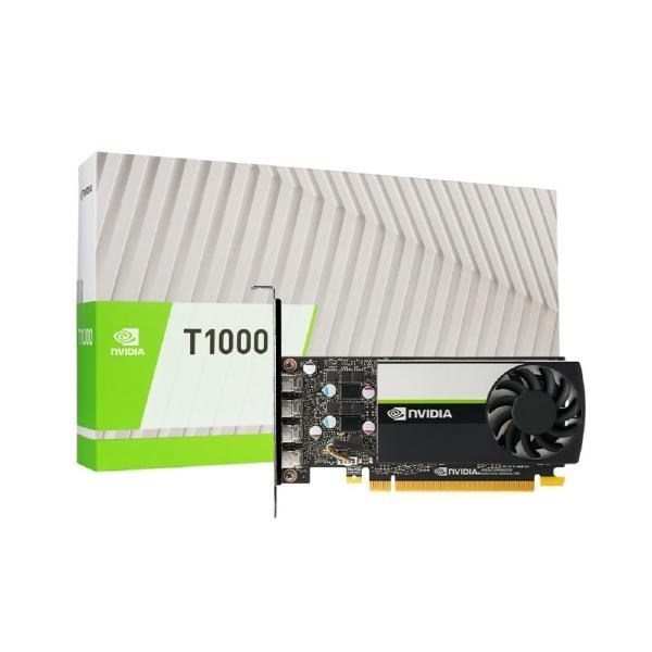 Nvidia T1000, 4GB GDDR6, 128-Bit, 160GB/S, PCIe3x16, MDP(4), 1 Slot, 3YR