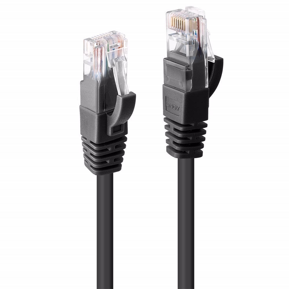 2m CAT6 U/UTP Gigabit Network Cable, Black