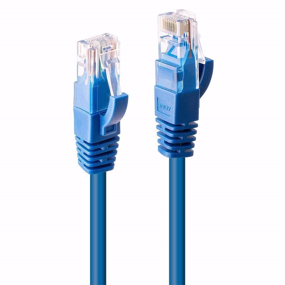 0.3m CAT6 U/UTP Gigabit Network Cable, Blue