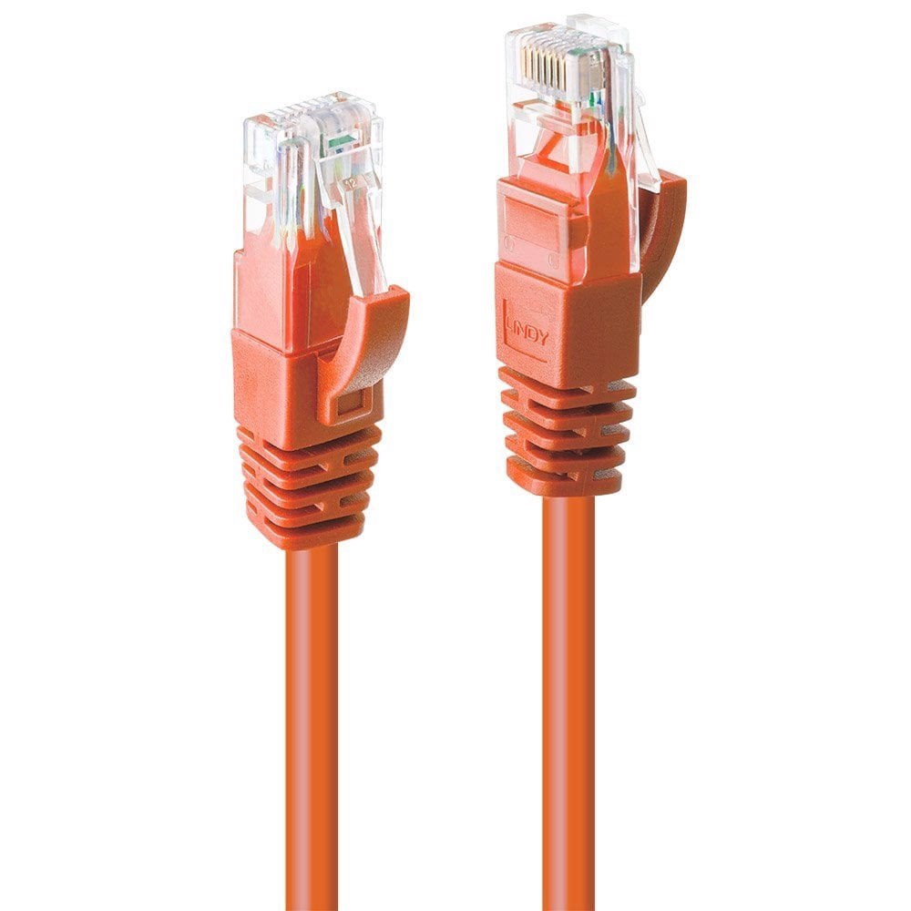 0.3m CAT6 U/UTP Gigabit Network Cable, Orange