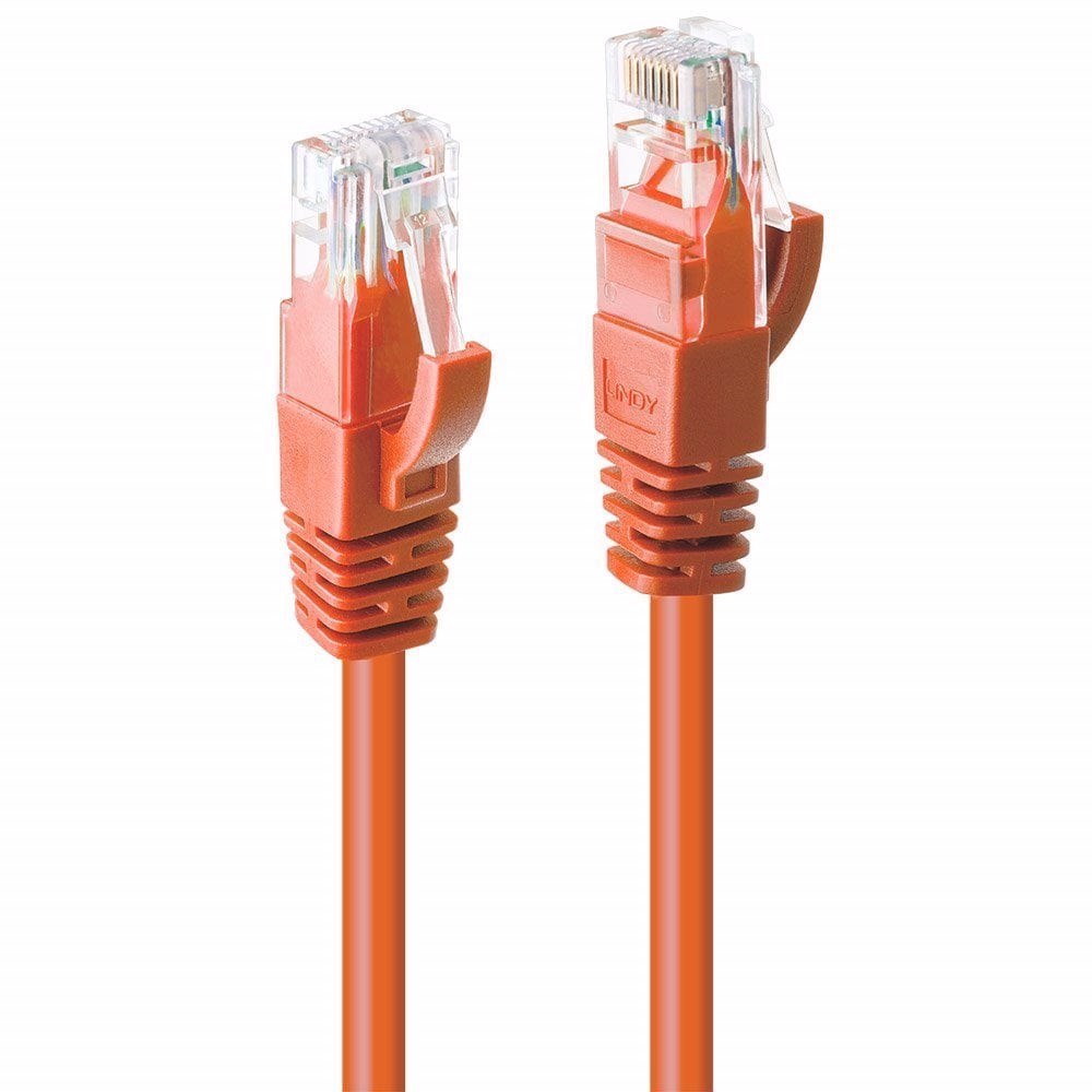 0.5m CAT6 U/UTP Gigabit Network Cable, Orange