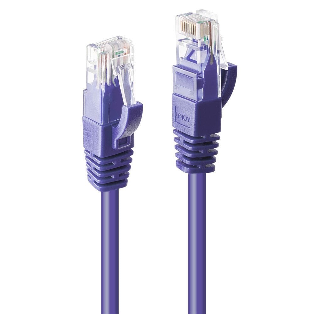 2m CAT6 U/UTP Gigabit Network Cable, Purple