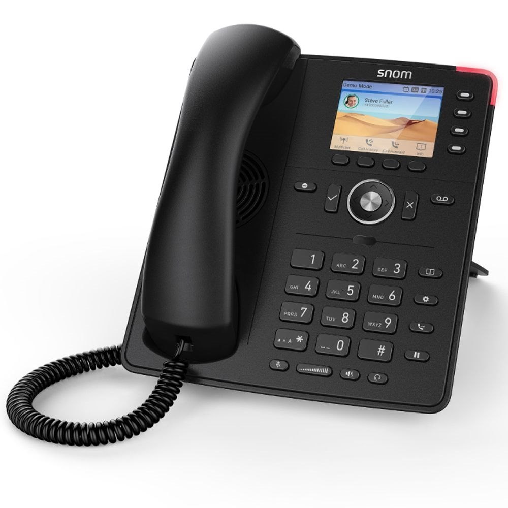 Snom D713 Ip Desk Phone, HD Audio, PoE, TFT Liquid Crystal Display (LCD), Headset Connectable (Include SnomA100M And Snom A100d)