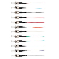 4Cabling Fibre Pigtail ST Om3 Multimode 2M - 12 Pack Rainbow