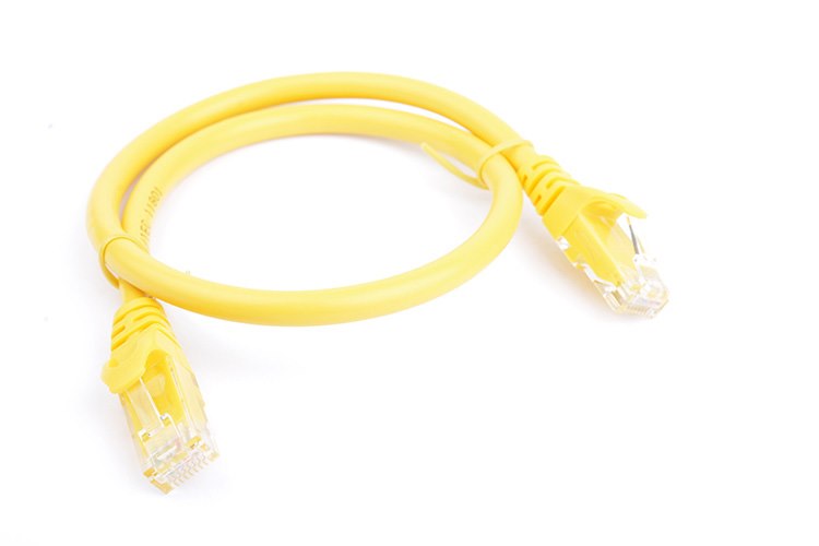 8Ware Cat 6A Utp Ethernet Cable, Snagless - 0.5M (50CM) Yellow