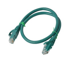 8Ware Cat 6A Utp Ethernet Cable, Snagless  - 0.25M (25CM) Green
