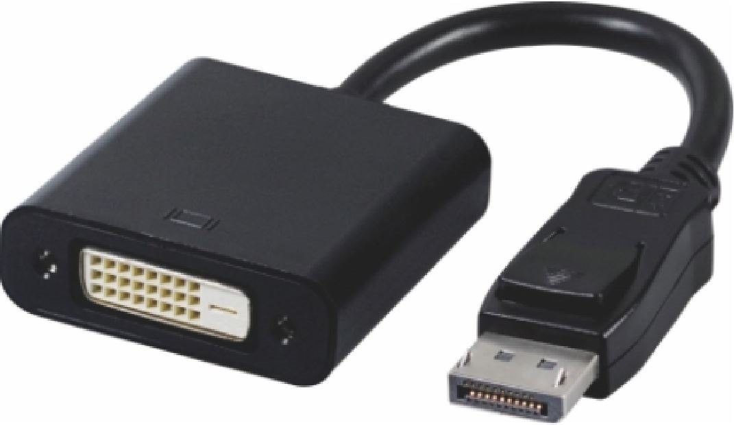 Astrotek DP DisplayPort To Dvi Adapter Converter Male To Female Active Connector Cable 15CM - 20 Pins Male To Dvi 24+1 Pins Female Nickle