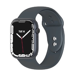 Cygnett Silicone Bands For Apple Watch 3/4/5/6/7/Se (42/44/45MM) - Black (Cy3984csbaw), Strong & Durable, Ultra-Comfortable, Adjustable Band Holes