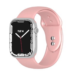 Cygnett Silicone Bands For Apple Watch 3/4/5/6/7/Se (42/44/45MM) - Pink (Cy3998csbaw), Strong & Durable, Ultra-Comfortable, Adjustable Band Holes