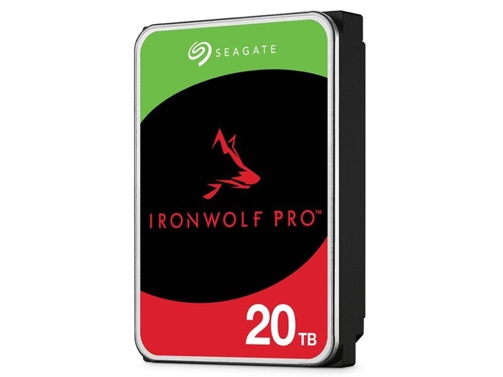 Seagate IronWolf Pro, Nas, 3.5" HDD, 20TB, Sata 6Gb/s, 7200RPM, 256MB Cache, 5 Years