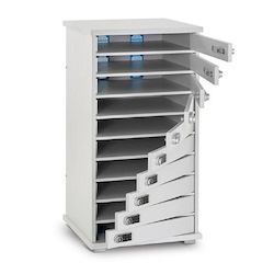 LapCabby Lyte 10 Multi Door | 10-Device Static Ac Charging Locker For Laptops, Tablets &Amp; Chromebooks Up To 15" - Horizontal