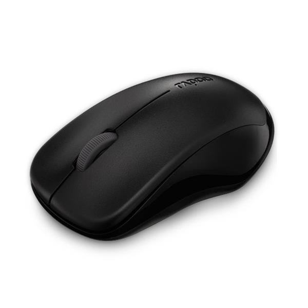 Rapoo 1620 2.4G Wireless Entry Level Mouse Black, 1000 Dpi, Long Battery. Retail Pack