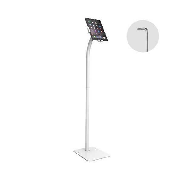 Brateck Universal Anti-Theft Tablet Floor Stand Compatible With Most 7.9'-11' Tablets-White