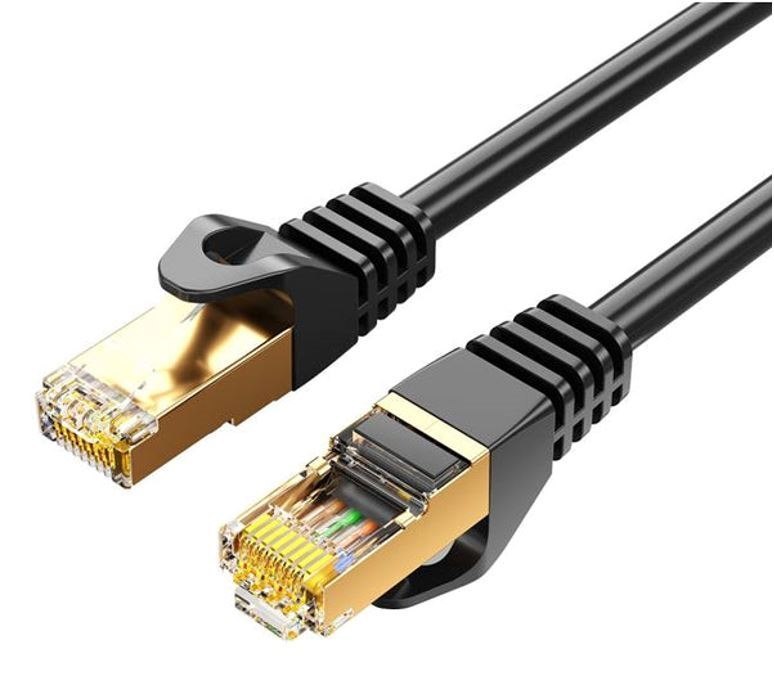 8Ware Cat7 Cable 2M - Black Color RJ45 Ethernet Network Lan Utp Patch Cord Snagless