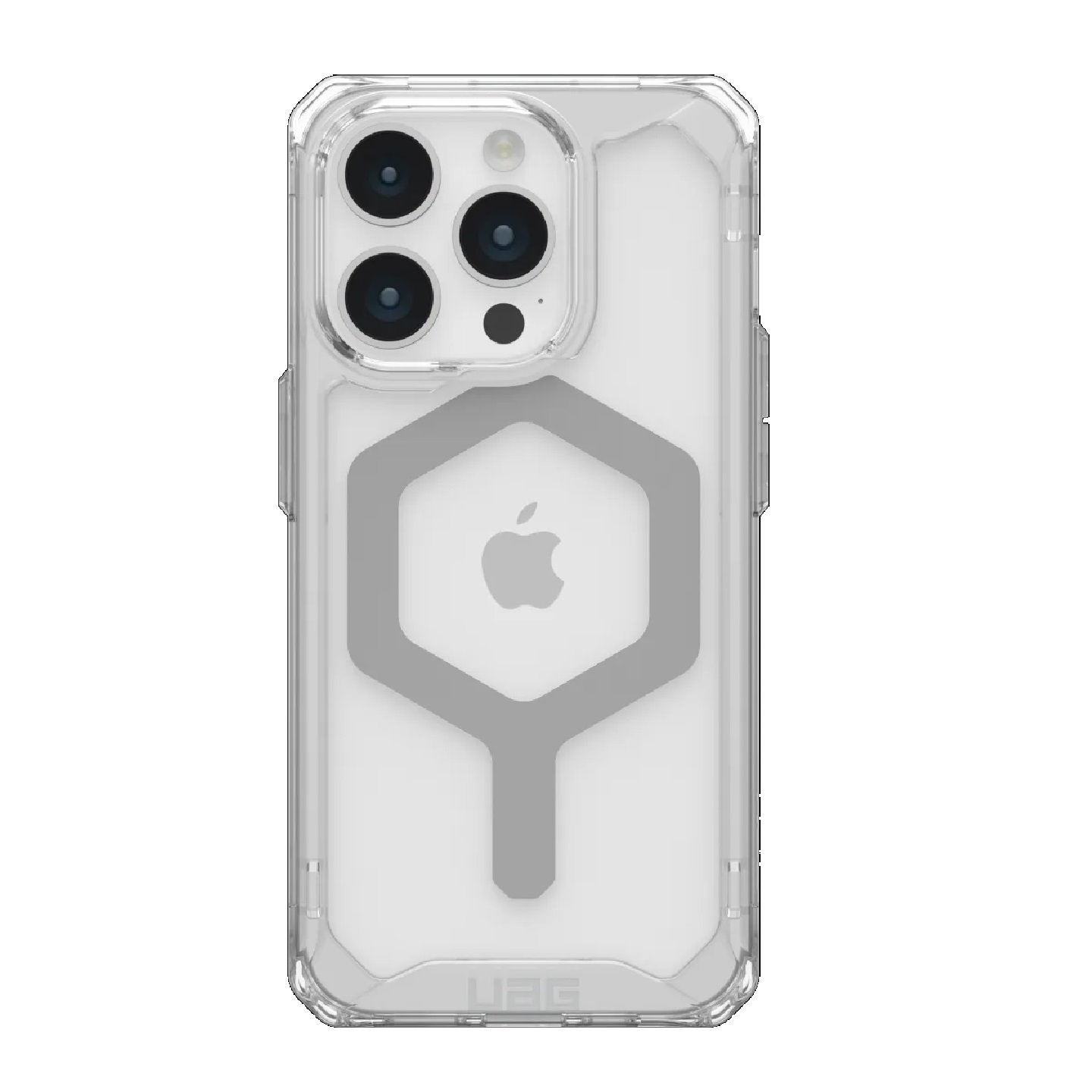 Uag Plyo MagSafe Apple iPhone 15 Pro (6.1') Case - Ice/Silver (114286114333),16FT. Drop Protection (4.8M), Raised Screen Surround, Air-Soft Corners