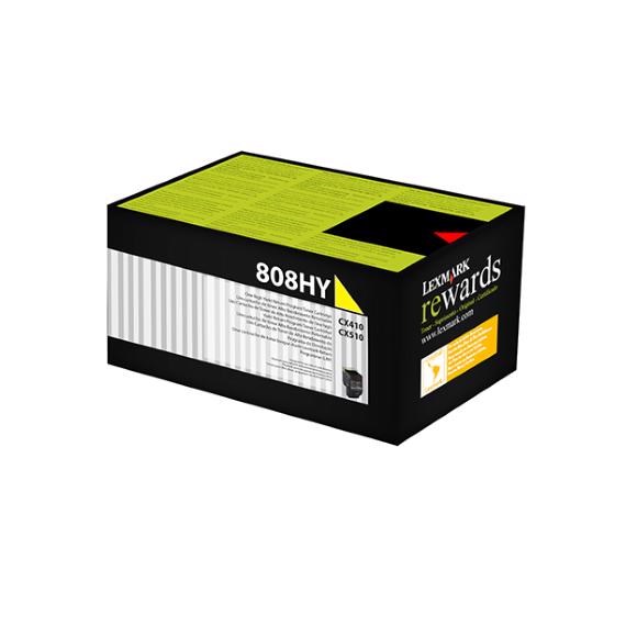 Lexmark Original High Yield Laser Toner Cartridge - Yellow Pack