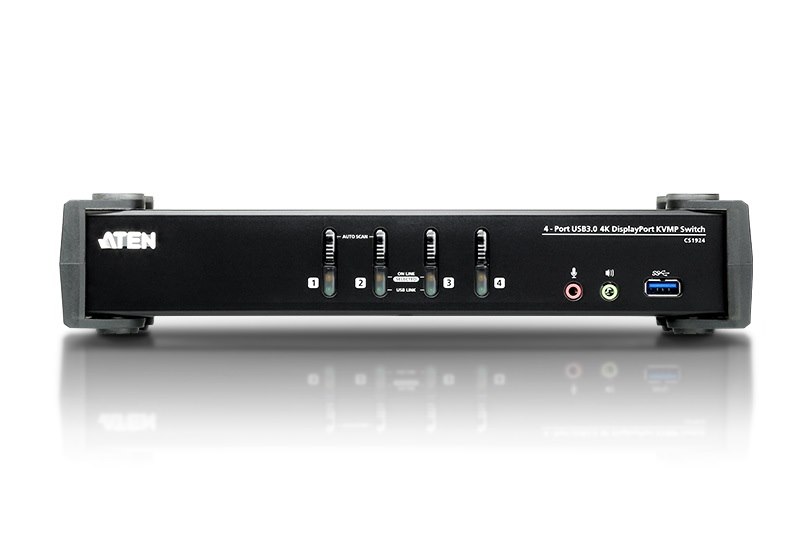 Aten 4 Port Usb 3.0 4K DisplayPort KVMP Usb 3.0 Switch. Support 4096 X 2160 @ 60Hz