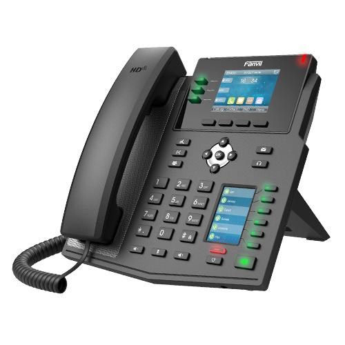 Fanvil X4u Enterprise Ip Phone - 2.8' Colour Screen, 4 Lines, 30 X DSS Buttons, Dual Gigabit Nic