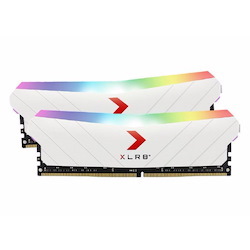 PNY XLR8 32GB (2x16GB) Udimm 3200Mhz RGB CL16 1.35V White Heat Spreader Gaming Desktop PC Memory