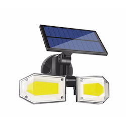 Other Sansai GL-H827G Solar Power Led Sensor Light Dual Led Heads 3 Different Lighting Modes Built-In 3000mAh Rechargeable Battery IP65-Rated Water-Resistan