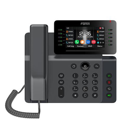 Fanvil V65 Prime Business Phone, 4.3' Adjustable Screen, Built-In BT And Wi-Fi, 20 Lines, 45 DSS Keys, 2 Year WTY
