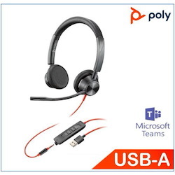 Polycom Plantronics Blackwire 3325-M, Uc, Stereo Usb-A Corded Headset