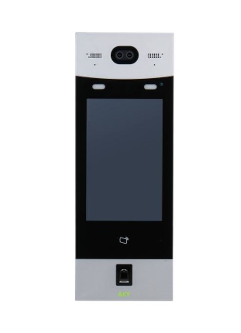 Aky Ip Face Recognition Apartment OutDoor Station 10' Display Touch Screen Face-Camera Face, Fingerprint, Password, And Card Unlock