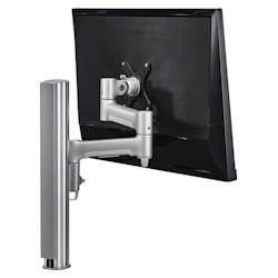 Atdec Awm Single Monitor Arm Solution - 460MM Articulating Arm - 400MM Post - F Clamp - Silver