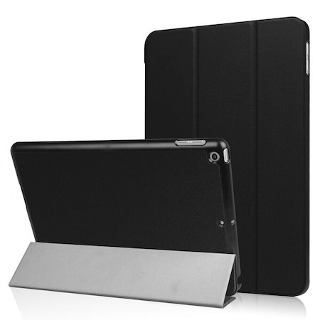 Casual Solid Suede Leather Cases for Apple iPad 9.7 6th 2018/2017 Tablet Case black