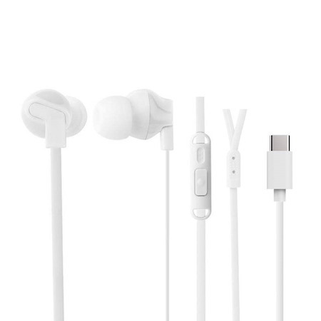 Cygnett Usb-C Earphones - White (Cy2868heusb), Cable Length (1.1M), Built-In Microphone For Phone Calls, Control Button For Music & Phone Calls