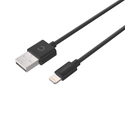 Cygnett Lightning To Usb-A Cable (1M) - Black (CY2722PCCSL), Fast Charge Quickly And Safely With 2.4A/12W, Durable Cables & Connectors