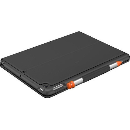 Logitech Slim Folio Keyboard/Cover Case for Apple iPad (9th Generation) - Graphite